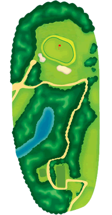 足摺コースHOLE14レイアウト