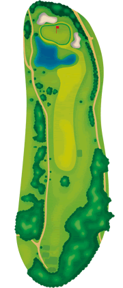 桂浜コースHOLE9レイアウト